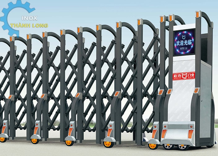 cổng xếp tự động