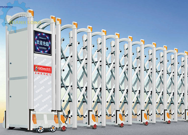 cổng xếp tự động 