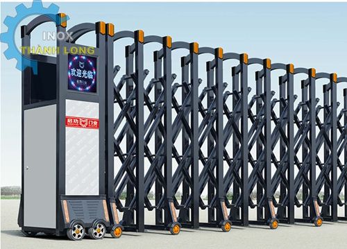 thi công cổng xếp inox tphcm